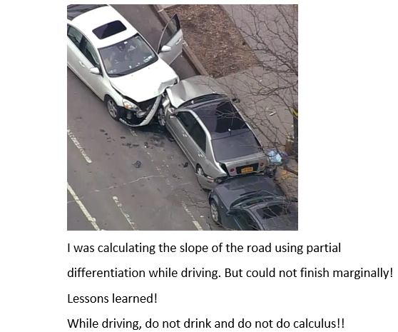 Don't drink and do calculus